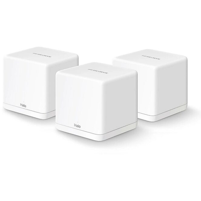 Mercusys AC1300 Whole Home Mesh Wi-Fi System Halo H30G (3-Pack) 802.11ac, 400+867 Mbit/s, Ethernet LAN (RJ-45) ports 2, Mesh Support Yes, MU-MiMO Yes, White