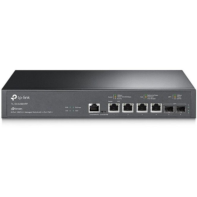 TP-LINK SX3206HPP, 6x10GE 4xPoE++