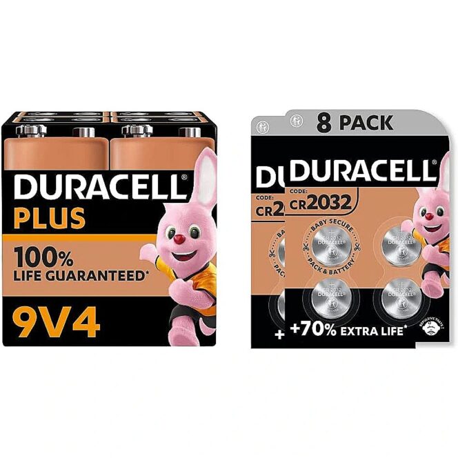 Duracell Plus 9V, x4