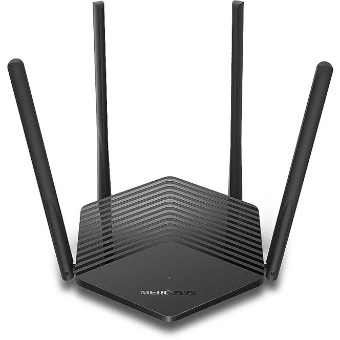 Mercusys AX1500 WiFi 6 Router  MR60X 802.11ax, 1201+300 Mbit/s, 10/100/1000 Mbit/s, Ethernet LAN (RJ-45) ports 2, Mesh Support No, MU-MiMO Yes, No mobile broadband, Antenna type External