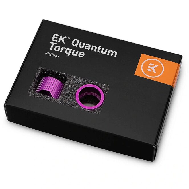 EK Water Blocks EK-Quantum Torque Compression Ring 6-Pack STC 16, Purple