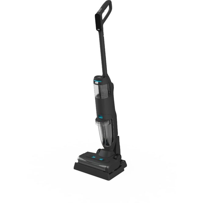 Mamibot Flomo II Plus Floor Washer and vacuum cleaner, Wet&Dry, Operating time 17-35 min, Dust bin 0.5 L, Water tank 0.71 L, 2600mAh, Black