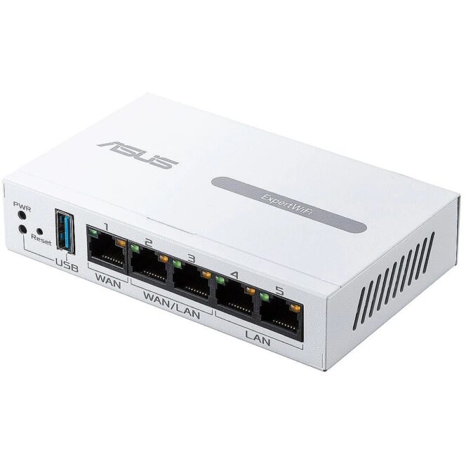 Asus Gigabit VPN wired router | ExpertWiFi EBG15 | 10/100/1000 Mbit/s | Ethernet LAN (RJ-45) ports 3 | Mesh Support Yes | MU-MiMO Yes | Antenna type Internal | 1