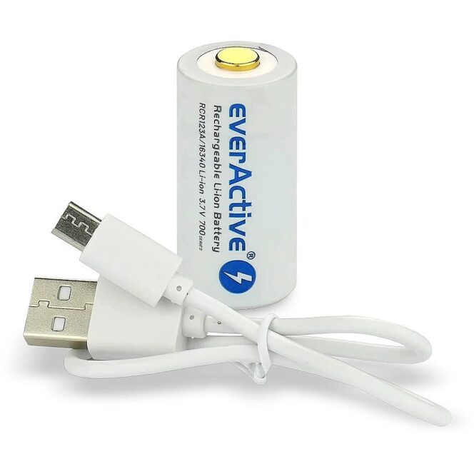 everActive Rechargeble battery 16340 3,7V Li-ion 700 mAh micro USB