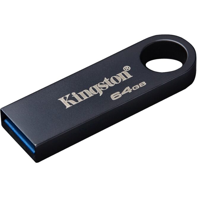 Kingston 64GB DataTraveler SE9 G3 USB 3.2 Gen 1 speeds 220MB/s read 100MB/s write Dark Nickel