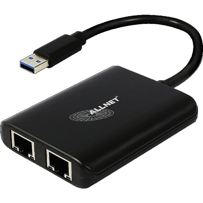 ALLNET USB 3.0 Typ-A Network Adapter 2x + 1x USB 3.0 Hub