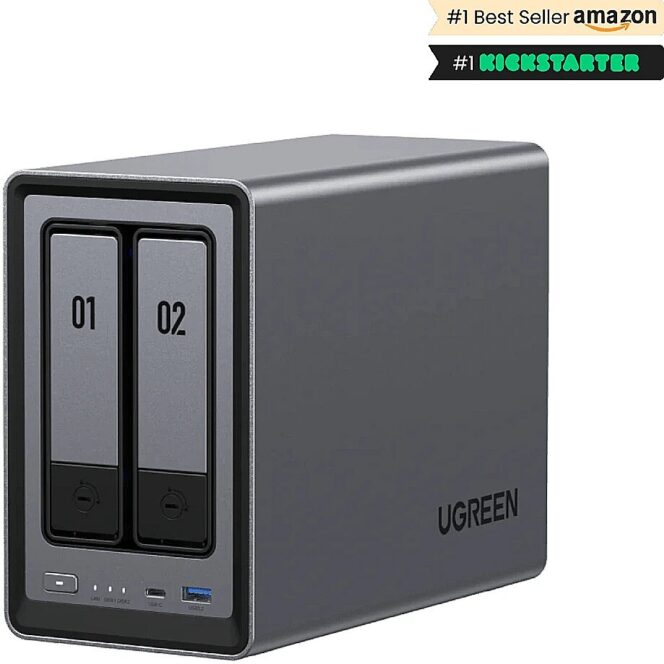 Ugreen NASync DXP2800 2-Bay NAS 0/2 SATA, 0/2 M.2 SSD, 1x 2.5GbE, 8GB RAM