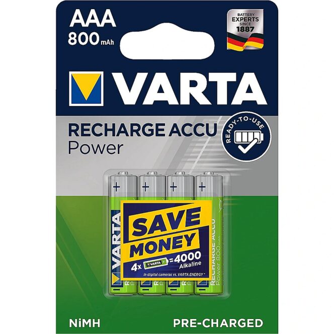 VARTA Batteries R3, 800mAh, x4