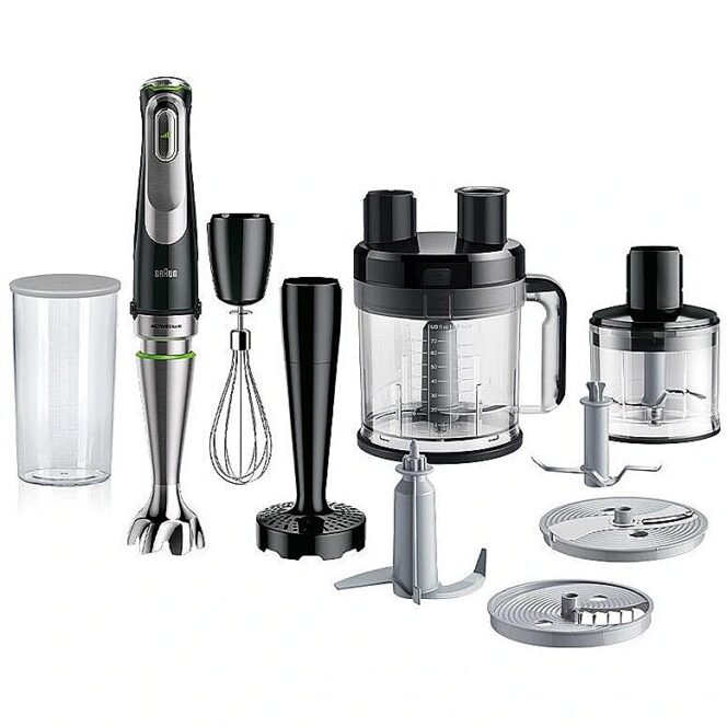 Braun hand blender set MultiQuick MQ 9187XLI, Black/Stainless steel